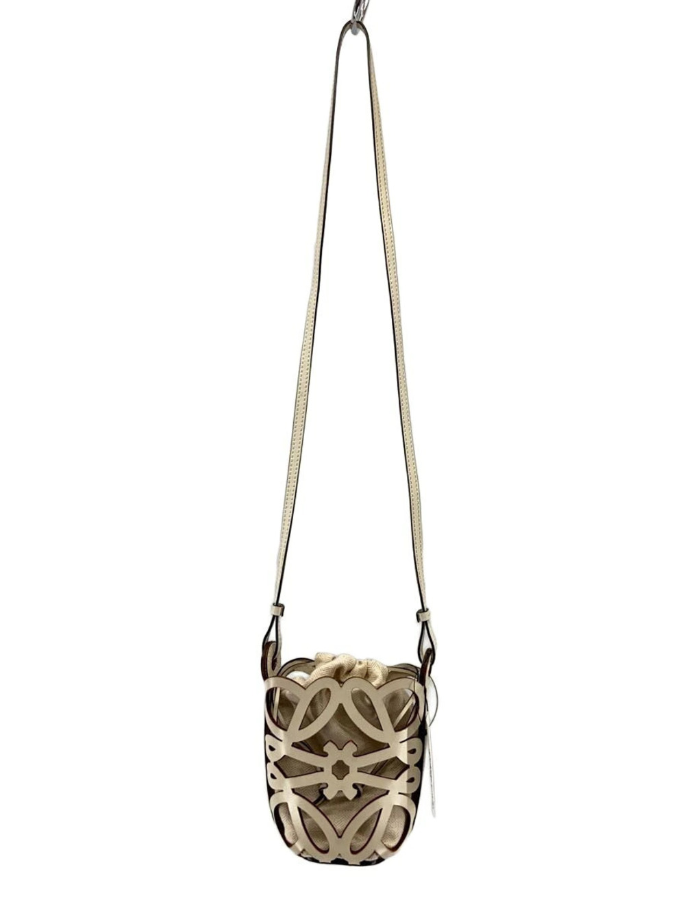 Loewe Anagram Out Pocket Bag perforated logo White